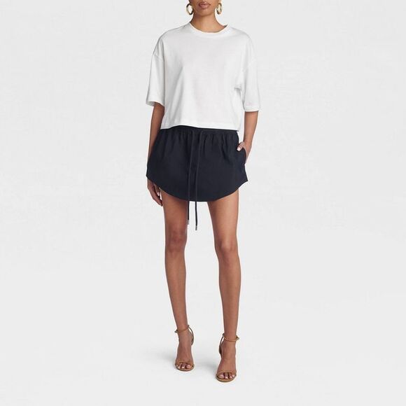 KBB by Kahlana Pants - KBB by Kahlana - Women's 'The Drawstring Mini Skirt' Blue